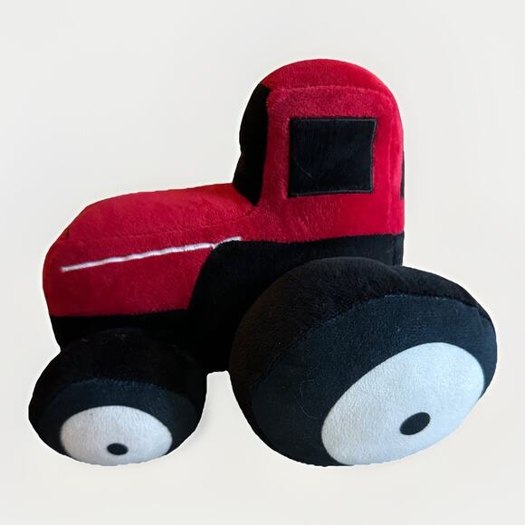 Tractor Toy Plush Stuffed Farm Decor Red Pillow 9" Case IH International Color - Picture 2 of 4
